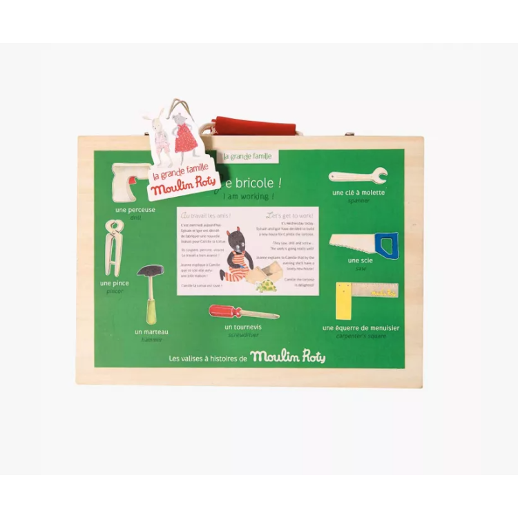 Valise Je bricole - Outils en bois