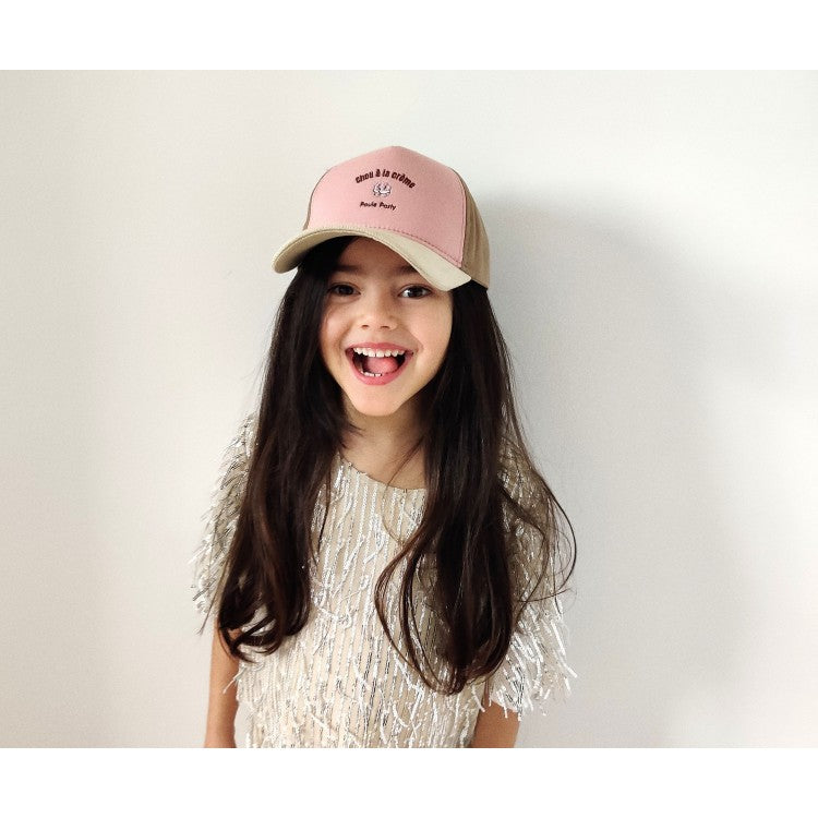 Casquette enfant upcyclée - Chou à la crème