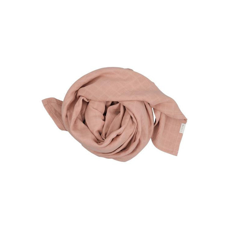 Lange d'emmaillotage 120x120cm - Oldrose