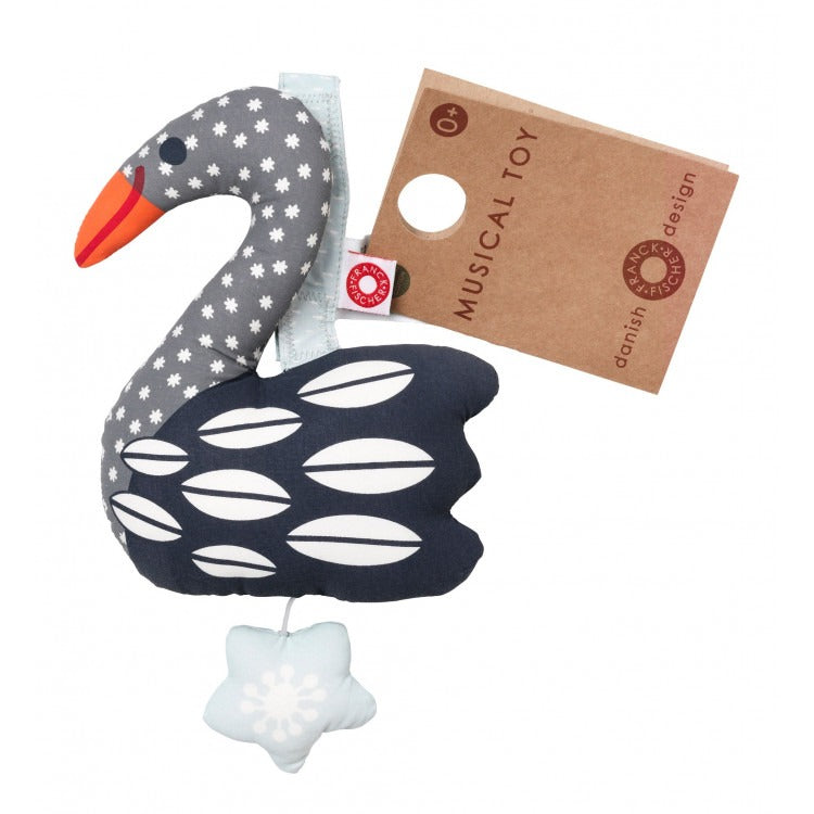 Jouet musical Else le cygne foncé