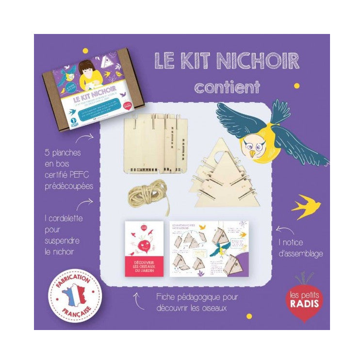 Le kit nichoir à oiseaux