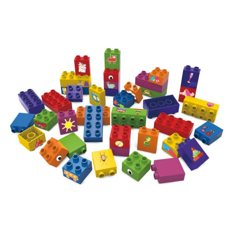 Jeu de briques bioplastique - 40 blocs