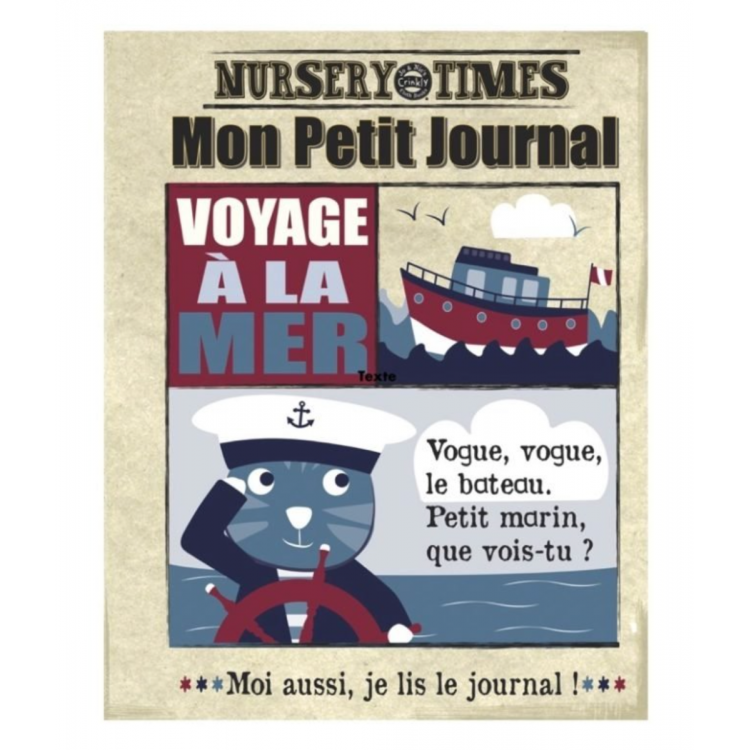 Mon petit journal en tissu - La mer