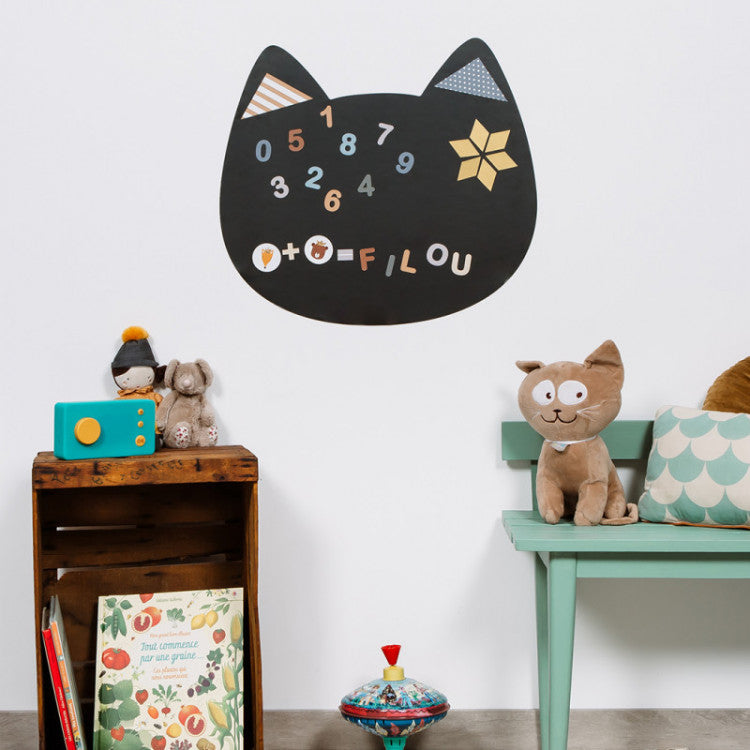 Tableau magnétique mural repositionnable - Chat