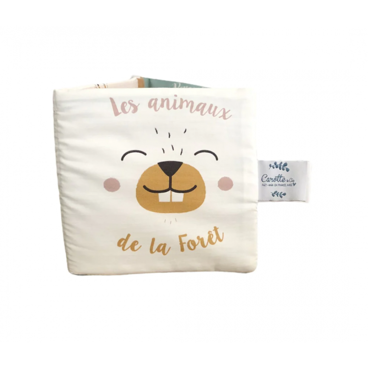 Livre d'éveil tissu avec bruitages - Forêt