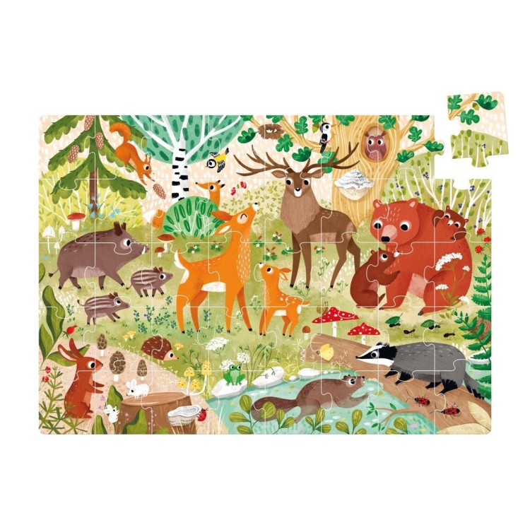 Puzzle jumbo 40 pièces "Animaux de la forêt"