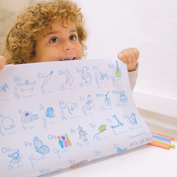 Abécédaire en silicone à colorier à l'infini