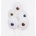 5 ballons de baudruche imprimés "Œil"
