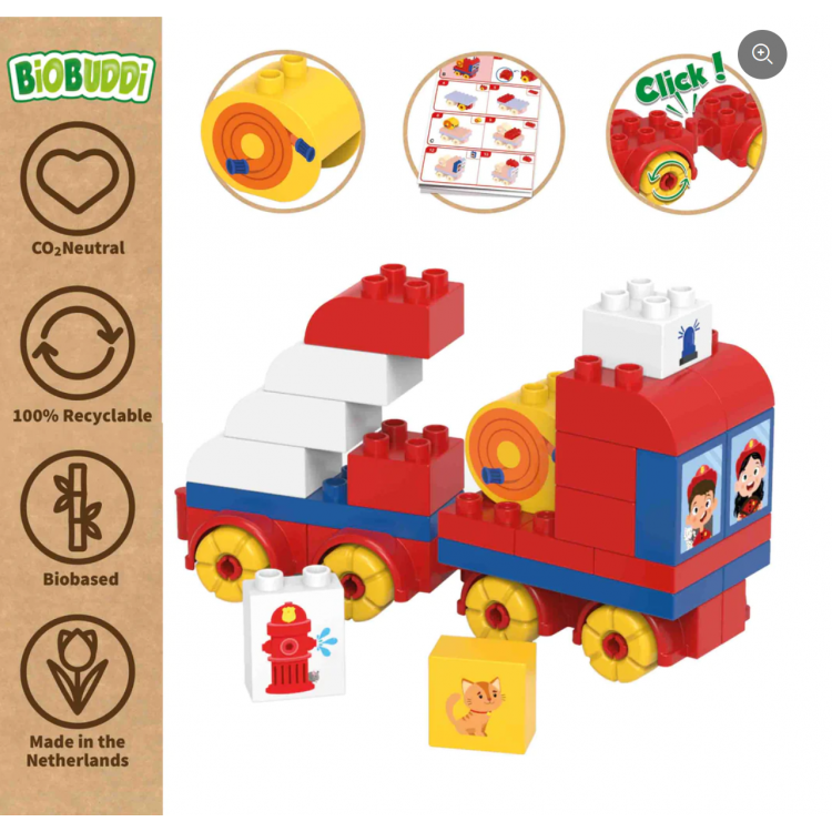 Je de briques en bioplastique - Le camion de pompiers