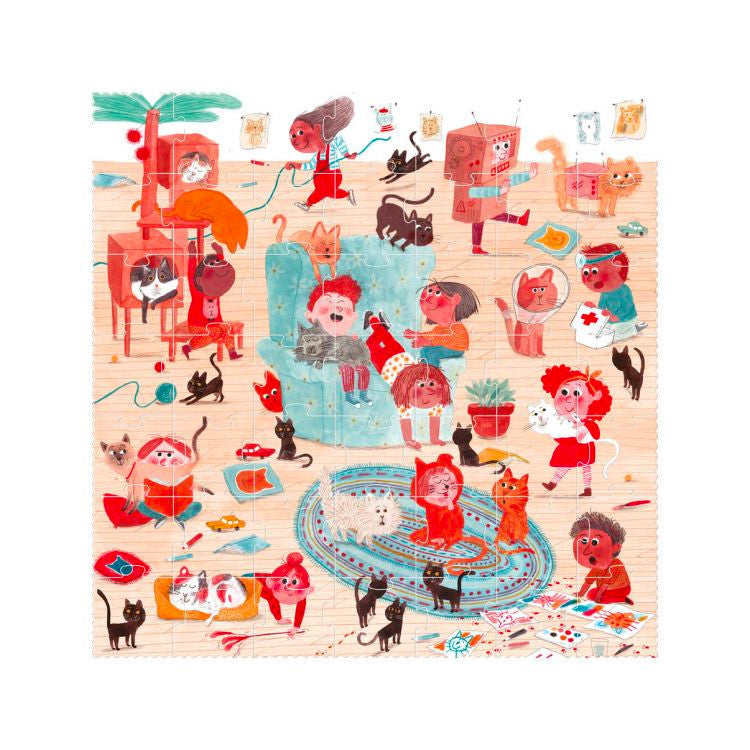 Puzzle 49 pièces - Les chats