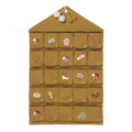 Calendrier de l'Avent mural en coton bio