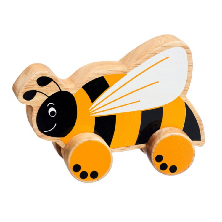 Abeille à pousser en bois
