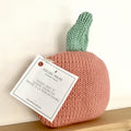 Doudou Fruit en tricot fait main - Pêche