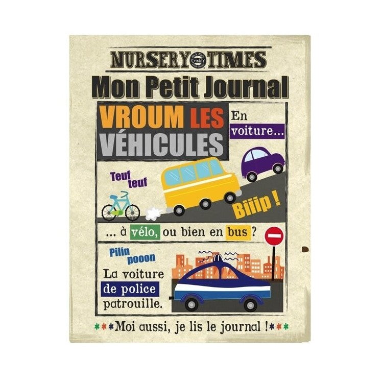 Mon petit journal en tissu - Les véhicules