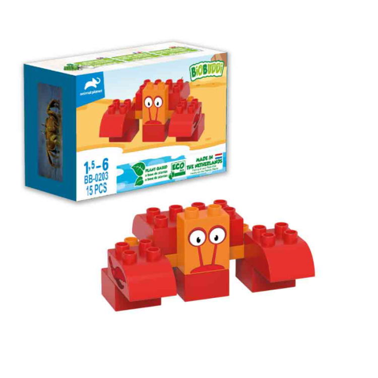 Jeu de briques écoplastique - Le crabe