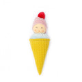 Hochet en coton éponge bio - Cornet de glace