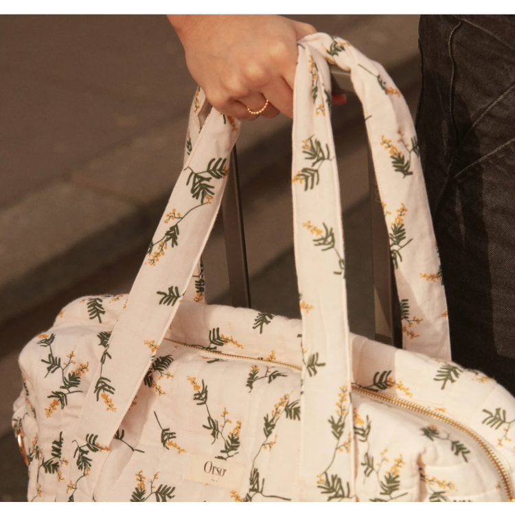 Grand sac à langer matelassé
