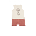 Combishort bébé éponge et jersey "Rabbit"