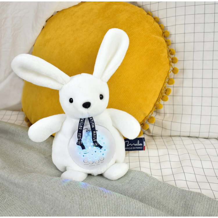 Veilleuse musicale et projecteur - Lapin