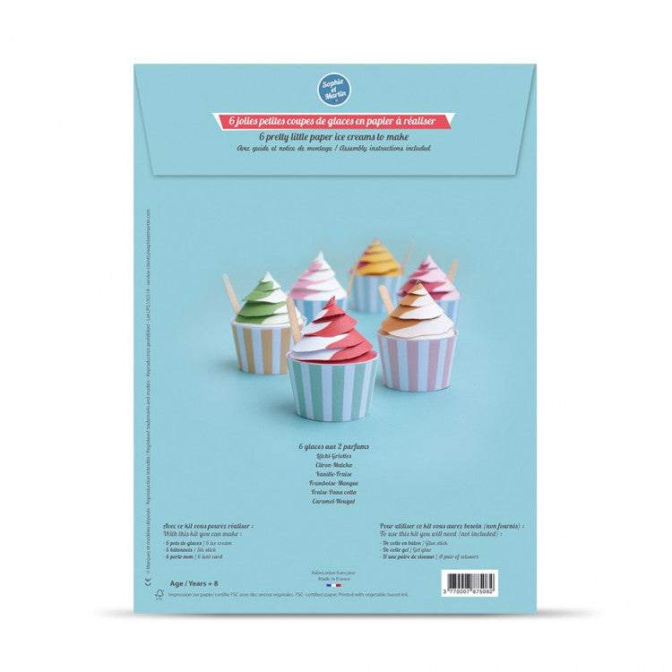 Maquettes en papier - Petites glaces