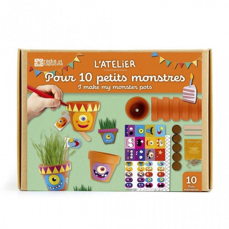 Coffret jardinage - L'atelier pour 10 petits monstres