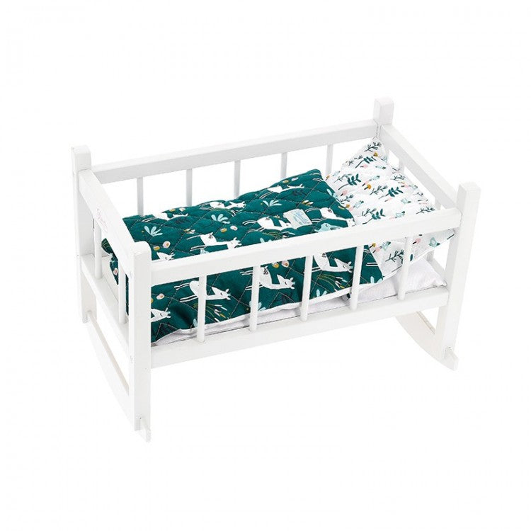 Lit blanc "Petite Biche" pour poupée