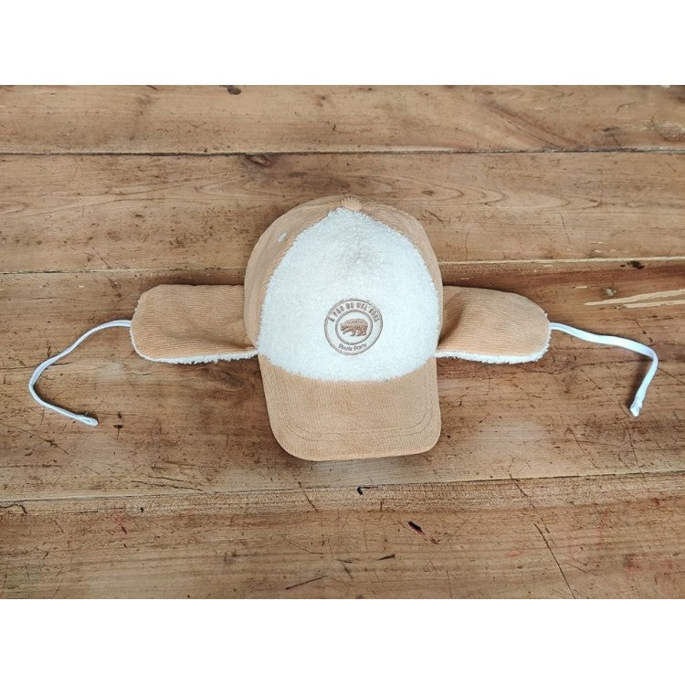 Casquette hiver sherpa avec cache-oreilles "A pas de vel'ours"