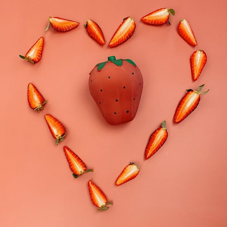 Hochet fruit sensoriel en caoutchouc