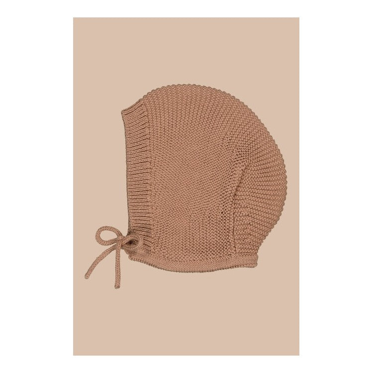 Béguin en maille de coton et laine