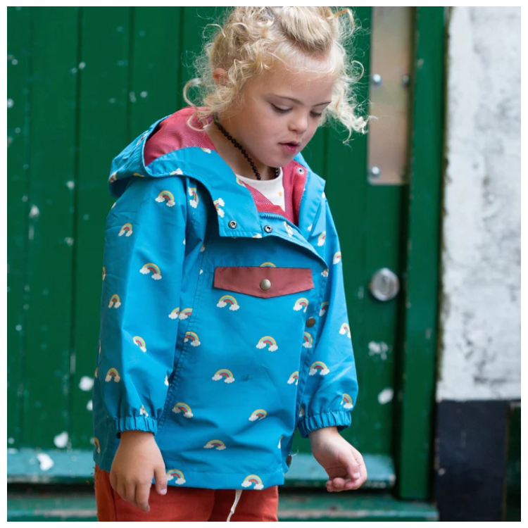 Anorak imperméable recyclé - Arcs-en-ciel