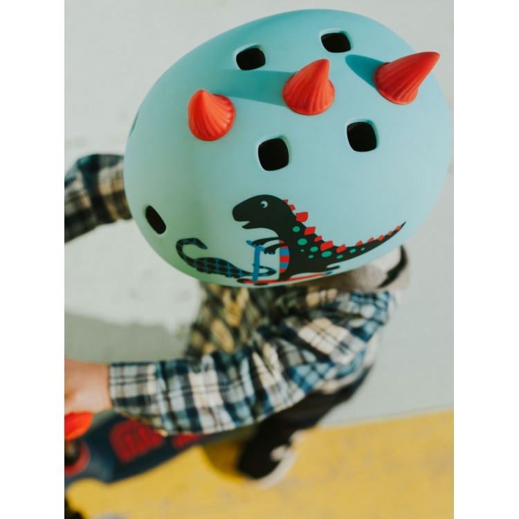 Casque trottinette et vélo "Dinosaure 3D"