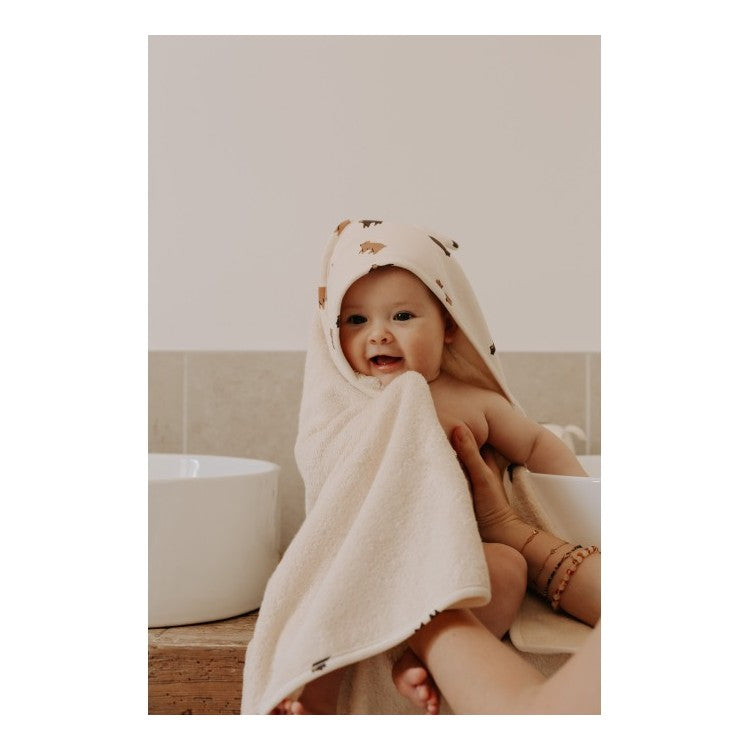 Sortie de bain naissance - imprimé Ours