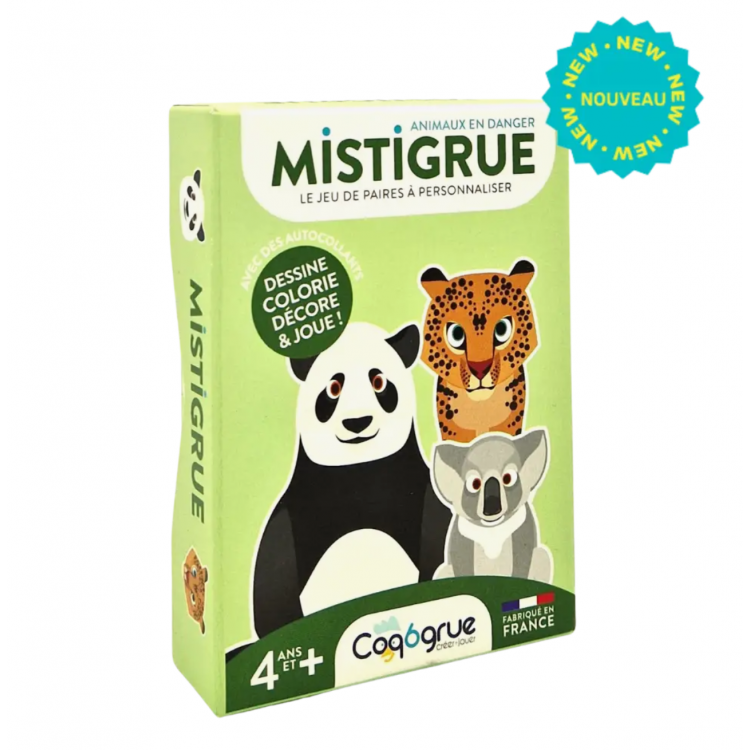 Mistigrue, le jeu de paires à personnaliser - Animaux en danger