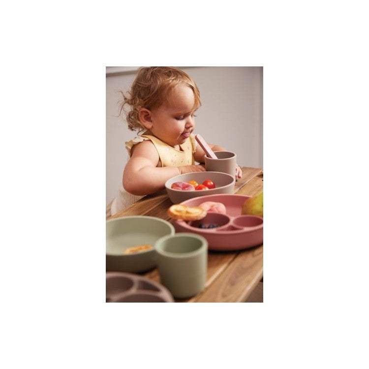 Bavoir en silicone - Motif noisetiers