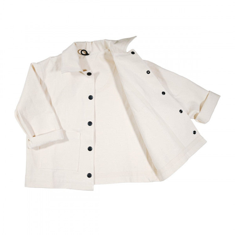 Veste en denim épais écru GOTS