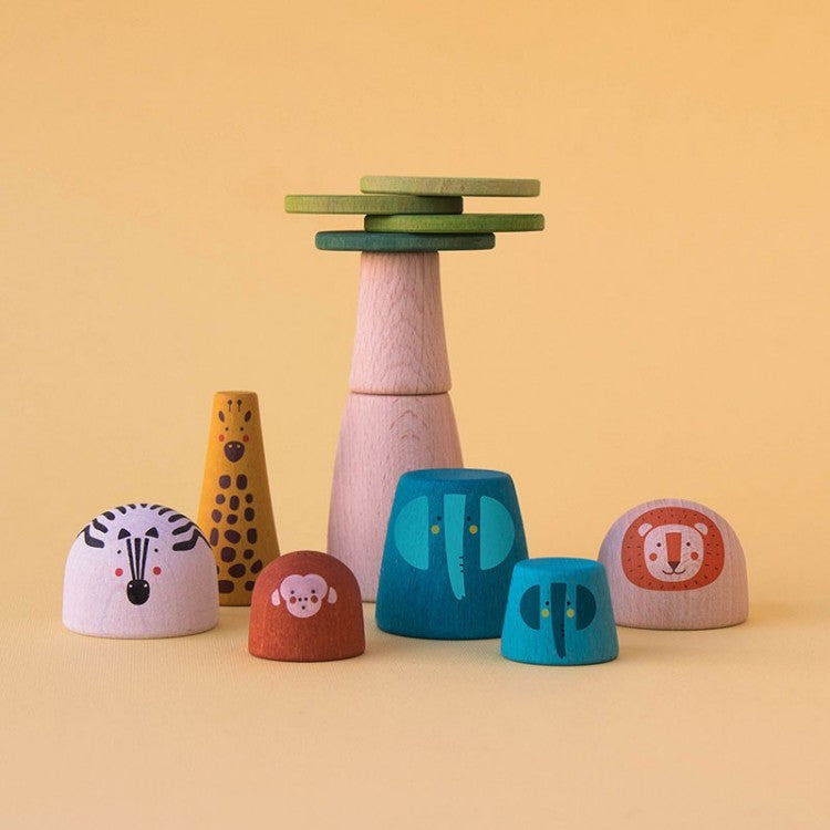 Jeu libre en bois "My wooden world" - Savane
