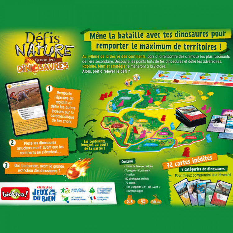 Défis Nature - Grand Jeu - Dinosaures