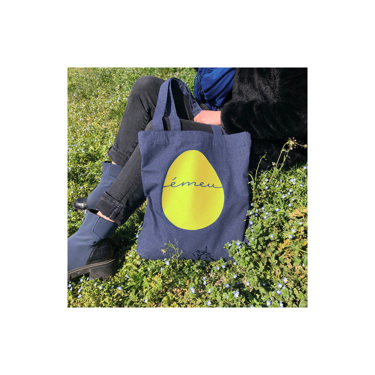 Le tote bag Émeu en toile recyclée