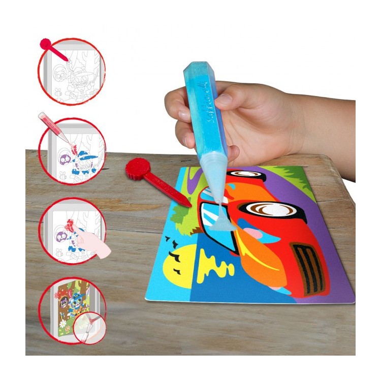 Maxi Kit sable coloré scintillant - Art & craft