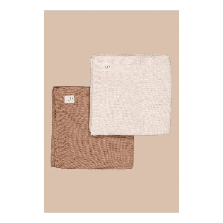 Couverture en maille coton et laine