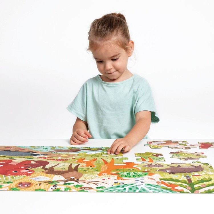 Puzzle jumbo 40 pièces "Animaux de la forêt"