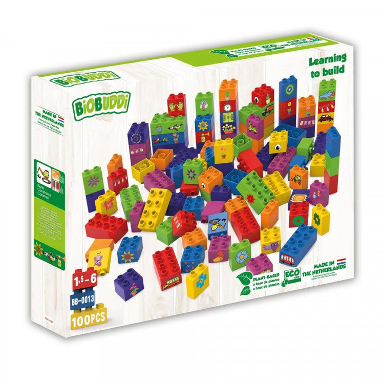 Jeu de briques bioplastique - 100 pièces