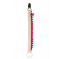 Attache-tétine pompon Rose néon