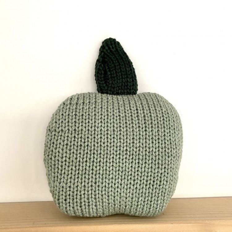 Doudou Fruit en tricot fait main - Pomme