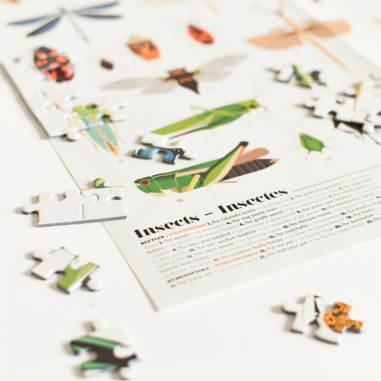 Puzzle éducatif 500 pièces - Les insectes