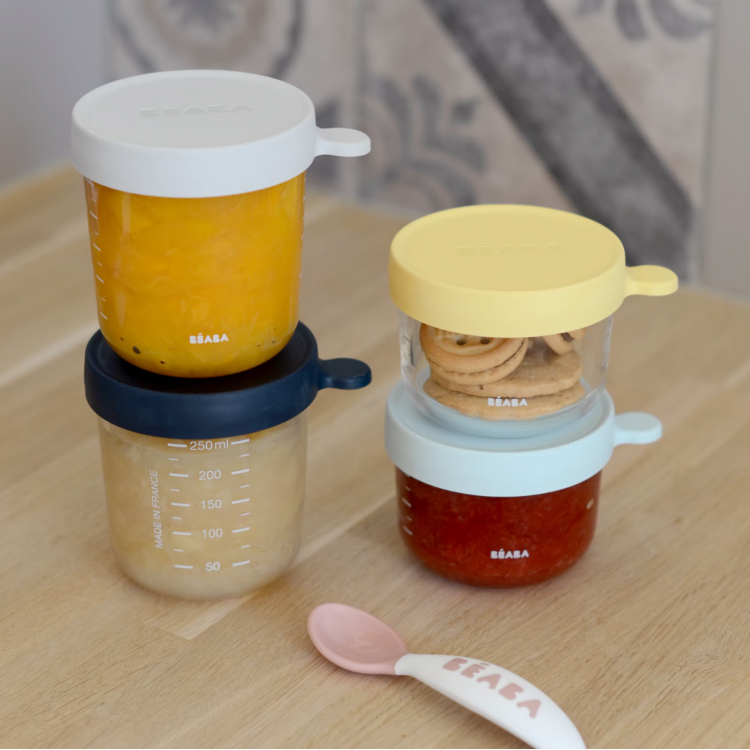 Coffret 4 pots - portions de conservation en verre