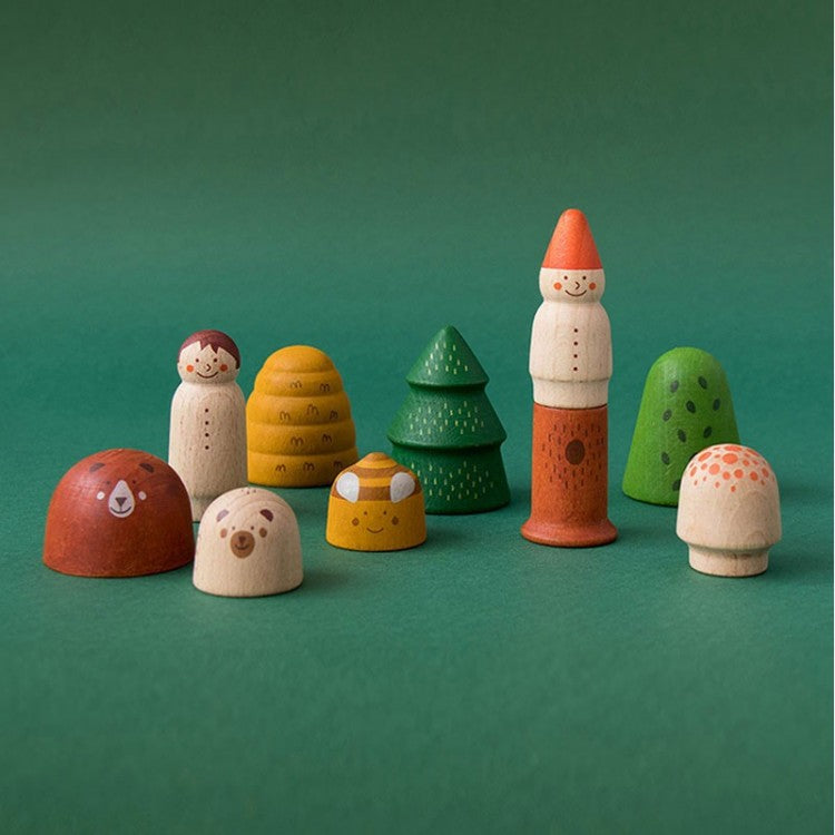Jeu libre en bois "My wooden world" - Forêt