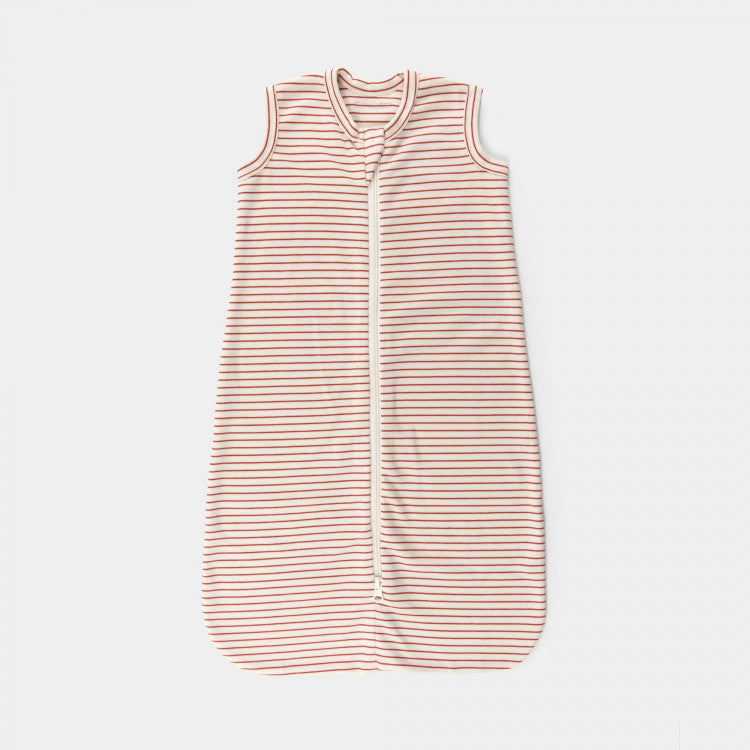 Gigoteuse légère en jersey rayée Terracotta