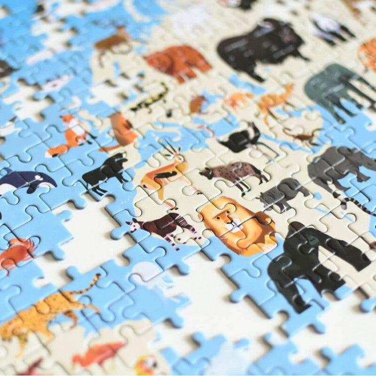 Puzzle éducatif 500 pièces - Animaux du monde
