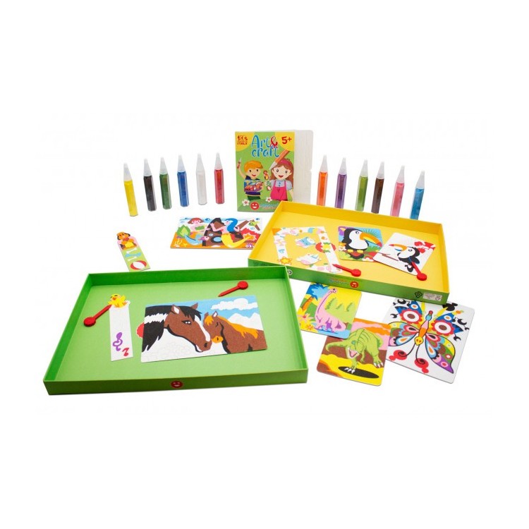 Maxi Kit sable coloré scintillant - Art & craft